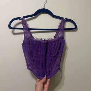 Victoria’s Secret Purple Lace Corset